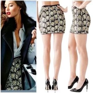 Guess Sequin Gold Mini Skirt